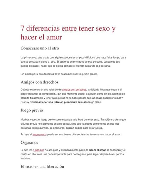 follar sin compromiso|Diferencias Entre Follar Y Hacer El Amor